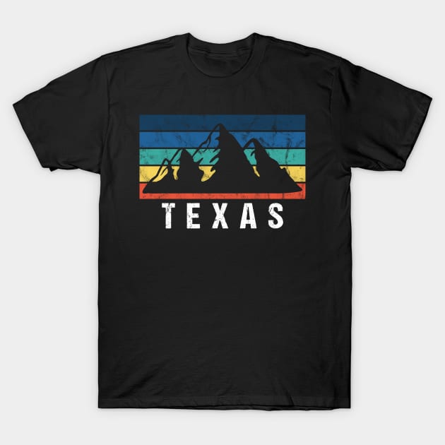 Texas Retro Vintage T-Shirt by JKFDesigns